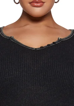 Generation Kiss Tops|Plus*Catalina Long Sleeve Top