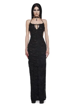 Widow Dresses|Plus*Cemetery Surprise Maxi Dress