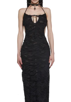 Widow Dresses|Plus*Cemetery Surprise Maxi Dress