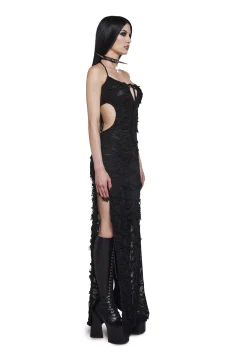 Widow Dresses|Plus*Cemetery Surprise Maxi Dress