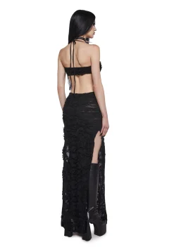Widow Dresses|Plus*Cemetery Surprise Maxi Dress