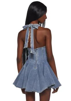 New Pink Dresses*Chain Reaction Denim Dress