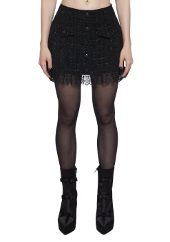 Widow Bottoms|Skirts*Chance Rendezvous Tweed Skirt