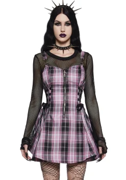 Widow Dresses*Charm School Dropout Plaid Dress