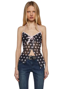 Sugar Thrillz Tops|Plus*Charmed Smile Halter Top