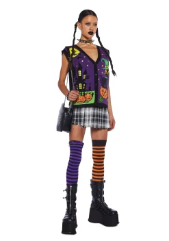 Trickz N' Treatz Tops*Charming Haunts Sweater Vest