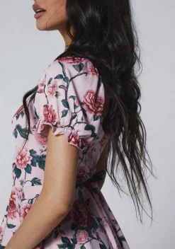 Current Mood Dresses|Mini Dresses*Chasin’ Rainbows Mini Dress - Pink Floral