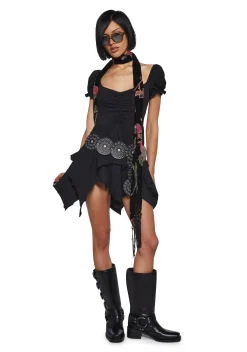Current Mood Dresses|Mini Dresses*Chasin' Rainbows Mini Dress - Black