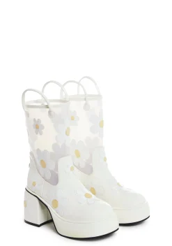 Sugar Thrillz Boots*Chasing Daydreams Rain Booties - White