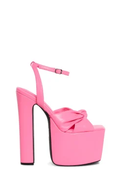 Current Mood Platforms|Heels*Cheers To U Platform Sandals - Pink