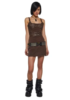 DARKER WAVS Dresses*Chord Corset Dress