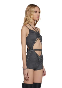 DARKER WAVS Jumpsuits & Rompers*Chord Cut Out Romper