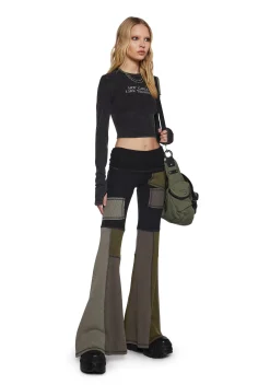 DARKER WAVS Bottoms|Pants*Chord Thermal Patchwork Pants