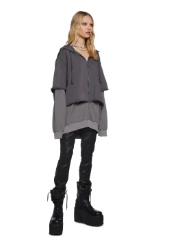 DARKER WAVS Outerwear|Sweatshirts & Hoodies*Chord Thermal Zip-Up Hoodie