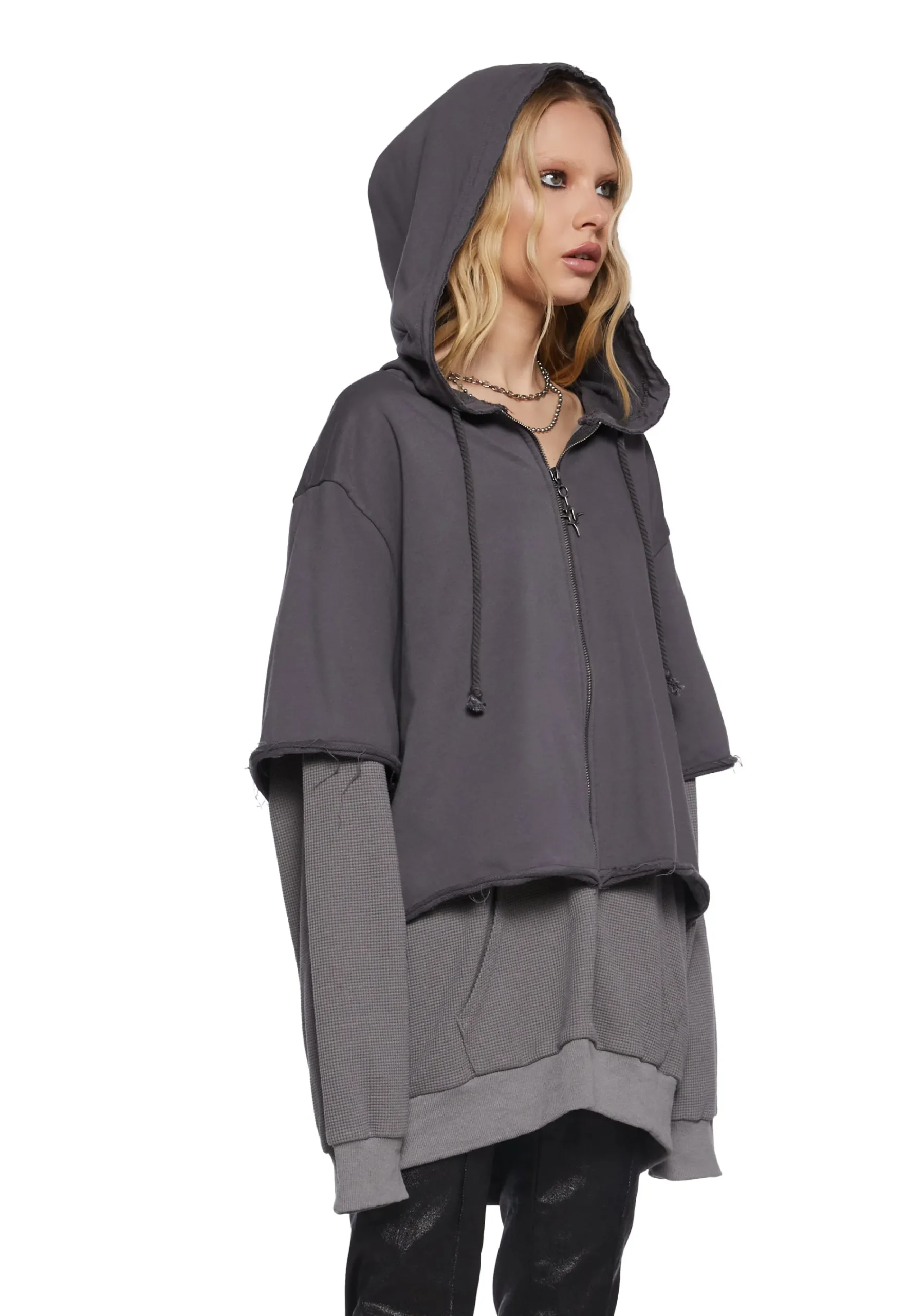 DARKER WAVS Outerwear|Sweatshirts & Hoodies*Chord Thermal Zip-Up Hoodie