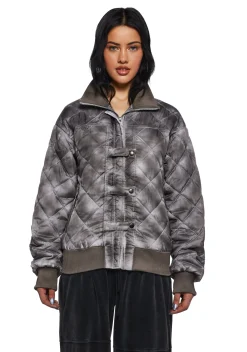 DARKER WAVS Outerwear*Chord Washed Puffer Jacket