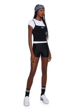 Dolls Kill x Clueless Tops*Chronically Crushed 2-In-1 Top