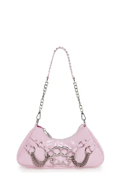 Generation Kiss Bags*Ciska Brass Knuckle Shoulder Bag - Pink