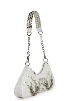 Generation Kiss Bags*Ciska Brass Knuckle Shoulder Bag - White