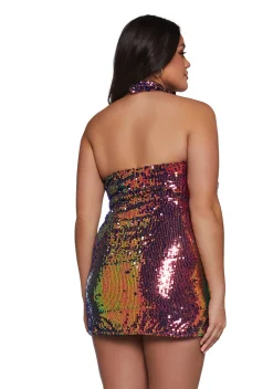 Current Mood Dresses|Plus*City Sparks Sequined Dress