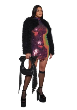 Current Mood Dresses|Plus*City Sparks Sequined Dress