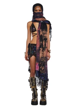 Club Exx Scarves & Gloves*Clear Curiosity Scarf - Multi