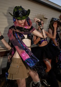 Club Exx Scarves & Gloves*Clear Curiosity Scarf - Multi