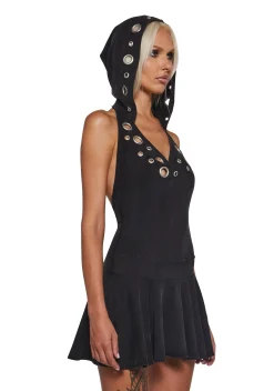 Club Exx Dresses*Cloak And Dagger Hooded Dress