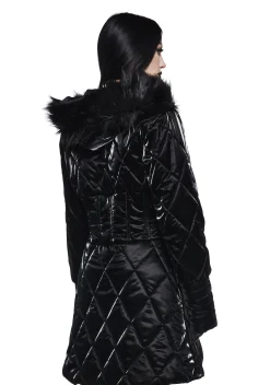 Widow Outerwear*Cloaked In Darkness Corseted Puffer Jacket