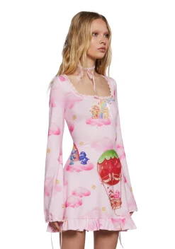 Dolls Kill | Care Bears x Strawberry Shortcake Dresses|Mini Dresses*Clouds And Rainbows Mini Dress