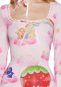 Dolls Kill | Care Bears x Strawberry Shortcake Dresses|Mini Dresses*Clouds And Rainbows Mini Dress