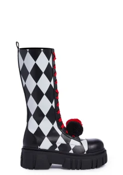Trickz N' Treatz Boots|Platforms*Clown Antics Platform Boots