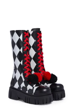 Trickz N' Treatz Boots|Platforms*Clown Antics Platform Boots