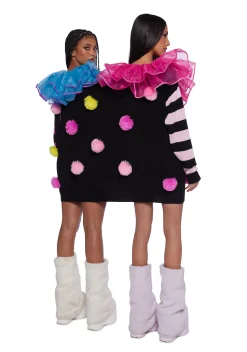 Trickz N' Treatz Tops*Clown Trouble Knit Sweater Set - Multi
