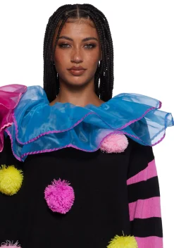 Trickz N' Treatz Tops*Clown Trouble Knit Sweater Set - Multi