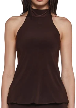 x_Blue Blush Dresses*Club Moves Halter Dress - Brown