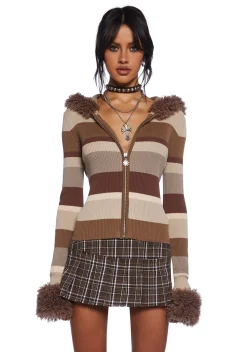 dELiA*s by Dolls Kill Tops|Plus*Coffeehouse Sessions Striped Cardigan