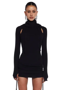 DARKER WAVS Dresses|Mini Dresses*Compression Ruched Mini Dress