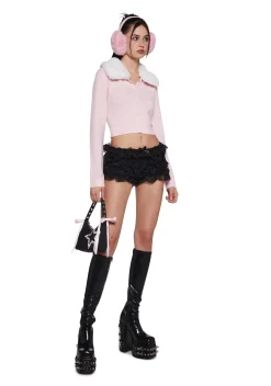 Sugar Thrillz Tops|Plus*Constant Winks Knit Cardigan