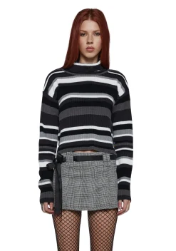 dELiA*s by Dolls Kill Tops*Cool Breeze Turtleneck Sweater- Black
