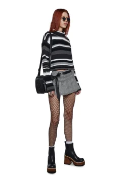 dELiA*s by Dolls Kill Tops*Cool Breeze Turtleneck Sweater- Black