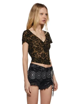 Current Mood Tops|Plus*Cosmic Chords Mesh Top