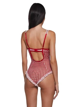 Sugar Thrillz Lingerie*Country Romance Gingham Teddy