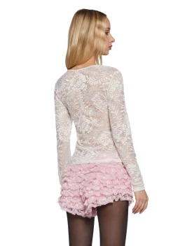 Sugar Thrillz Tops|Plus*Courting Hearts Long Sleeve Top