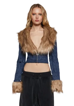 Generation Kiss Outerwear|Plus*Covet Moto Jacket - Denim