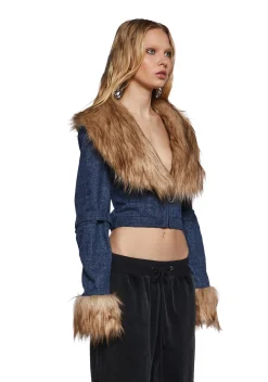 Generation Kiss Outerwear|Plus*Covet Moto Jacket - Denim