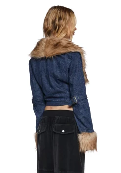 Generation Kiss Outerwear|Plus*Covet Moto Jacket - Denim