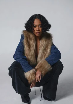 Generation Kiss Outerwear|Plus*Covet Moto Jacket - Denim