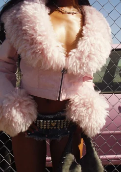 Generation Kiss Outerwear|Plus*Covet Moto Jacket - Pink