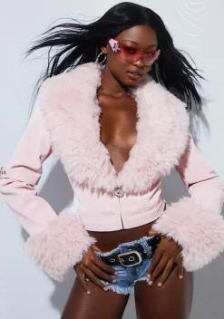Generation Kiss Outerwear|Plus*Covet Moto Jacket - Pink